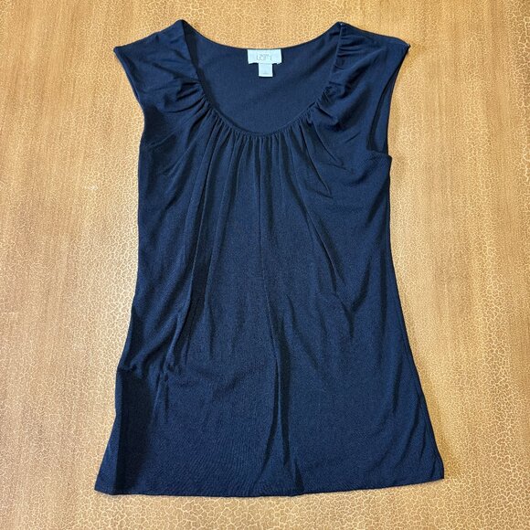 LOFT Tops - Ann Taylor LOFT Black Sleeveless Shirt - Size Small